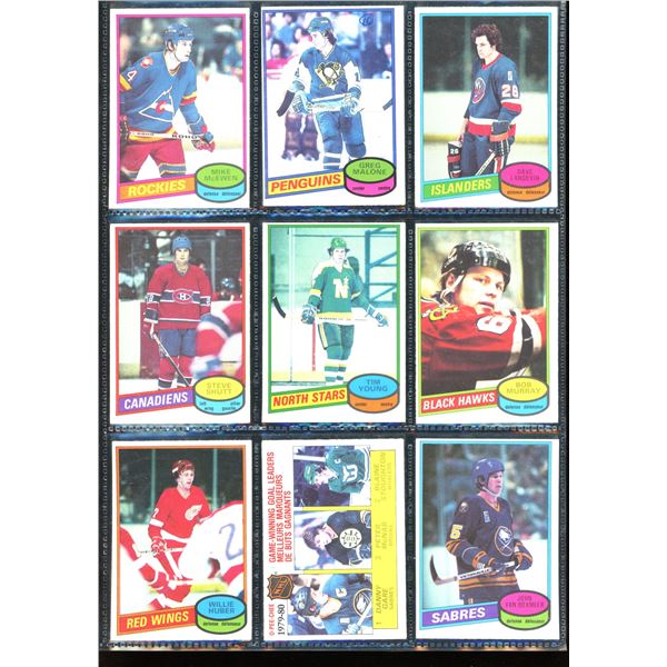 1980-81 OPC O-Pee-Chee Lot Of 9 Vintage Cards Various Teams & Players