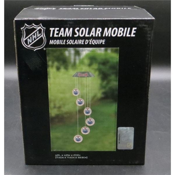 New Edmonton Oilers Team Solar Mobile 4.5  L x 4.5  W x 27.5  H