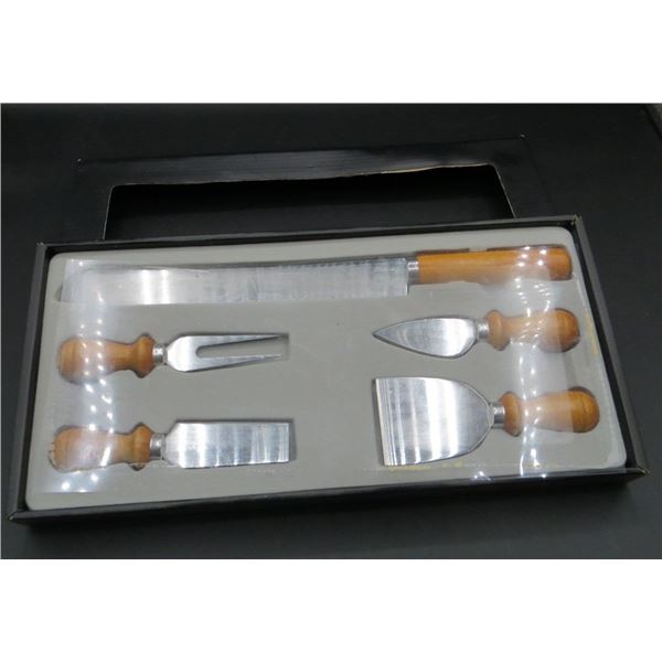 5 Piece Stainless Steel Cheese Knife Set