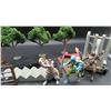 Image 2 : Lot Of Roll Playing Action Figures, Trees, Weapons & Fencing