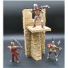 Image 2 : Schleich Medieval Knights Castle Wall Draw Bridge Piece With 3 Archer Figures