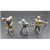Image 1 : 3 Schleich Fighter Figures Archer, Foot Solider With Stone & Fighter With Crossbow