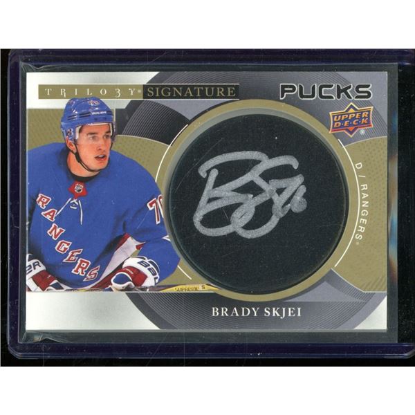 2018-19 Upper Deck Trilogy Signature Pucks #SPBS Brady Skjei