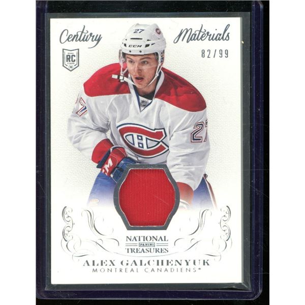 2013-14 Panini National Treasures Century Materials Jersey #31 Alex Galchenyuk 82/99