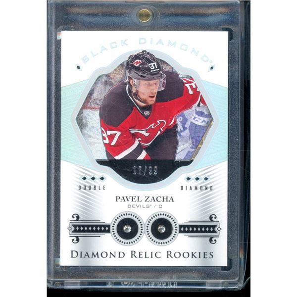 2016-17 Black Diamond Double Diamond #BDRPZ Pavel Zacha RC 17/99 BV $150