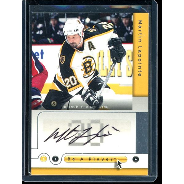 2005-06 Be A Player Signatures #ML Martin Lapointe