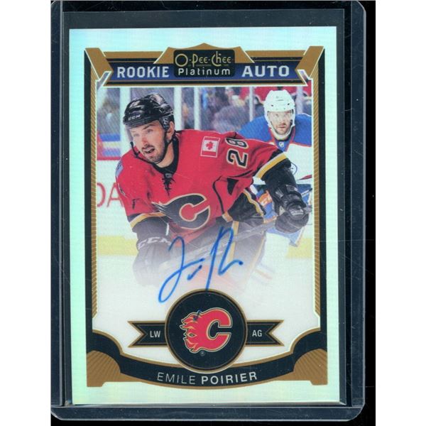 2015-16 O-Pee-Chee Platinum Rainbow #184 Emile Poirier Autograph