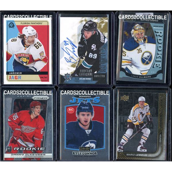 Lot Of 6 Various Hockey Cards Inserts & Rookies