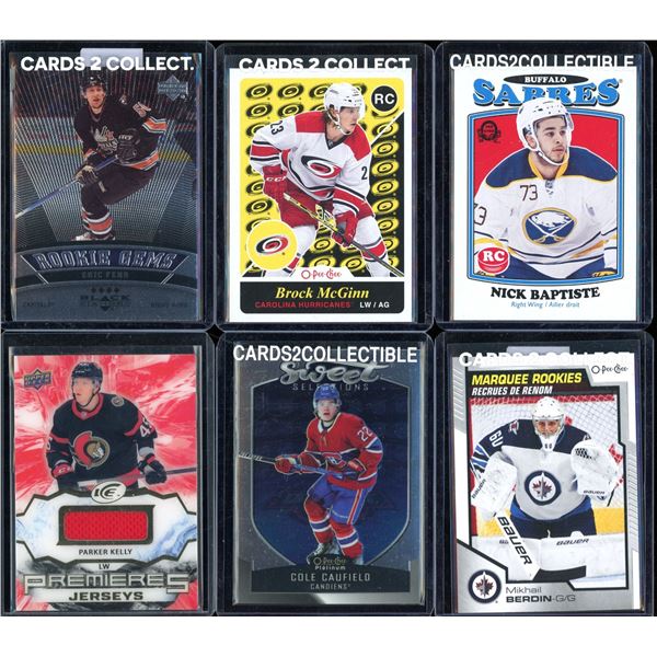 Lot Of 6 Various Hockey Cards Inserts & Rookies