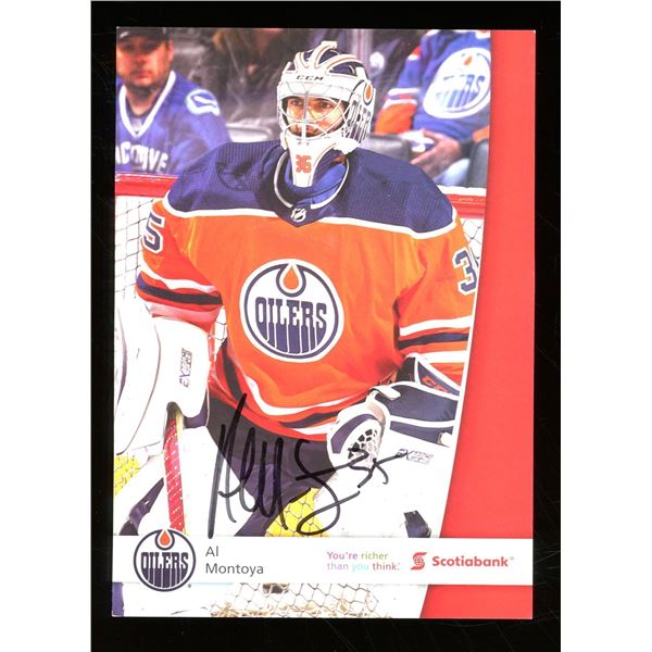 Al Montoya Autographed Edmonton Oilers 5x7 Card