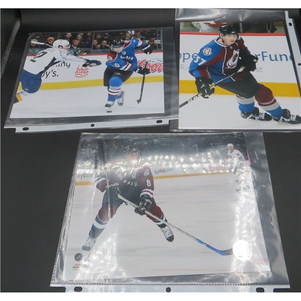 3 Colorado Avalanche 8x10 Photos Wojtek Wolski, Marek Svatos & Mike Rupp