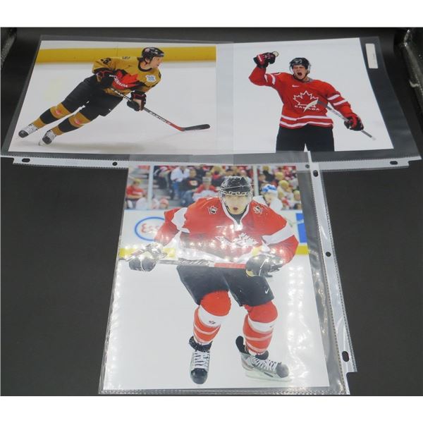 3 Team Canada 8x10 photos Eric Staal, Martin St. Louis & Mark Scheifele