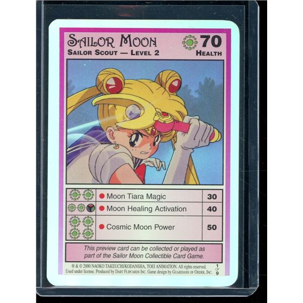 2000 Sailor Moon Foil Preview Card Sailor Scout Level 2
