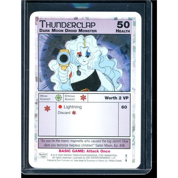 2000 Sailor Moon Thunderclap Chase Foil Promo Card