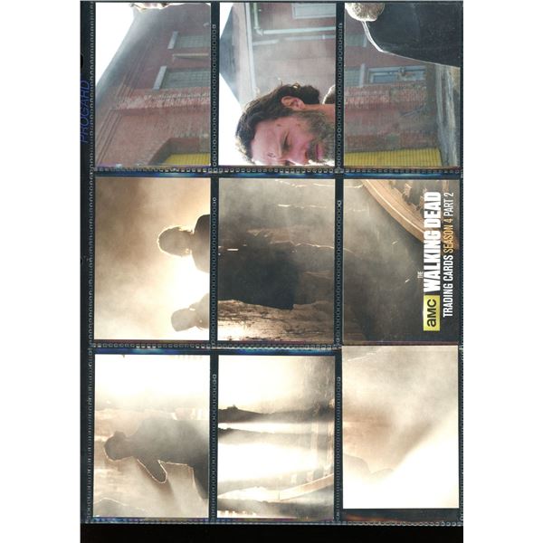 Lot Of 9 Various Walking Dead Insert Collector Cards