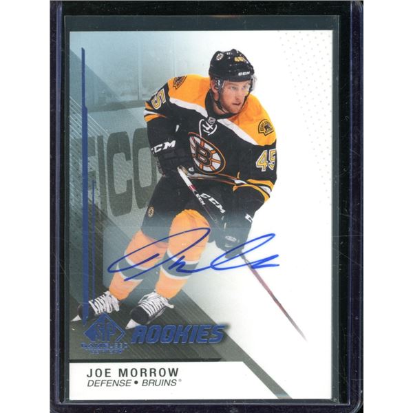 2014-15 SP Game Used Rookie Autographs Blue #138 Joe Morrow BV $30