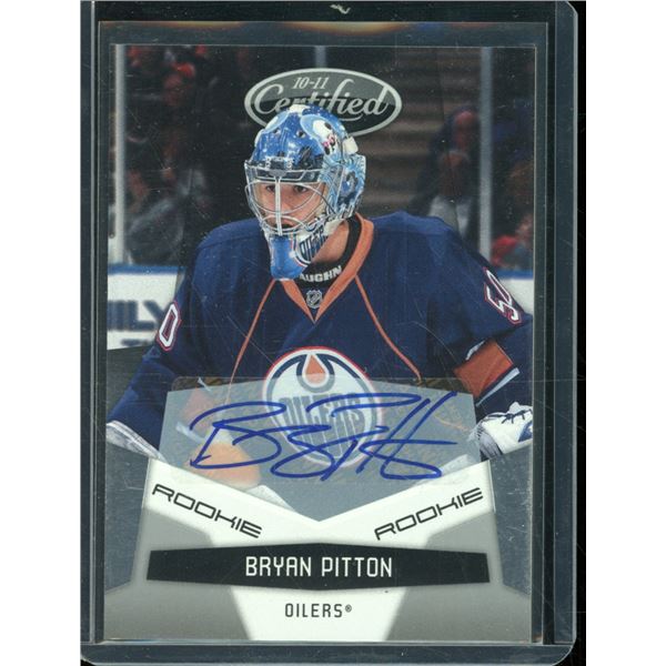 2010-11 Certified #207 Bryan Pitton AU RC 494/799