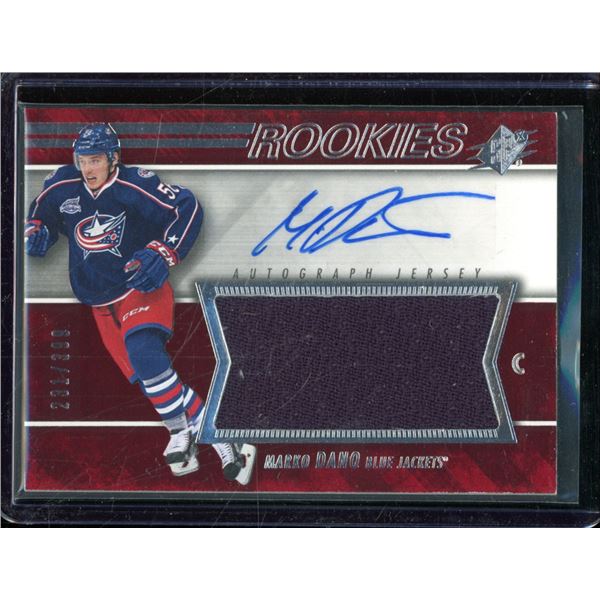 2014-15 SPx #163 Marko Dano JSY AU RC 231/399