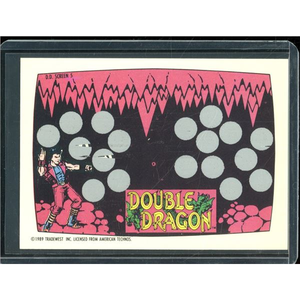 1989 Topps Nintendo Double Dragon #5 Card Not Scratched