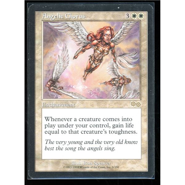Magic the Gathering Angelic Chorus Urza's Saga