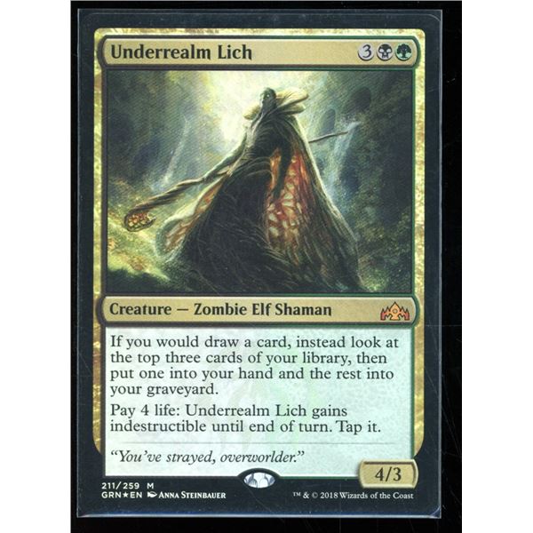 Magic the Gathering Underrealm Lich FOIL Guilds of Ravnica Promos