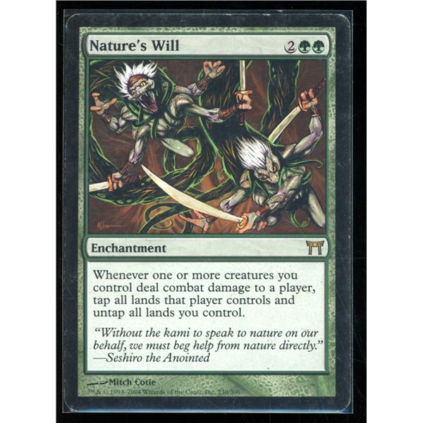 Magic the Gathering Nature's Will Champions of Kamigawa