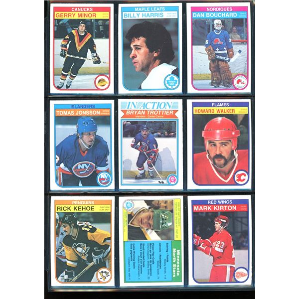 1982-83 OPC O-Pee-Chee Lot Of 9 Vintage Cards Various Teams & Players