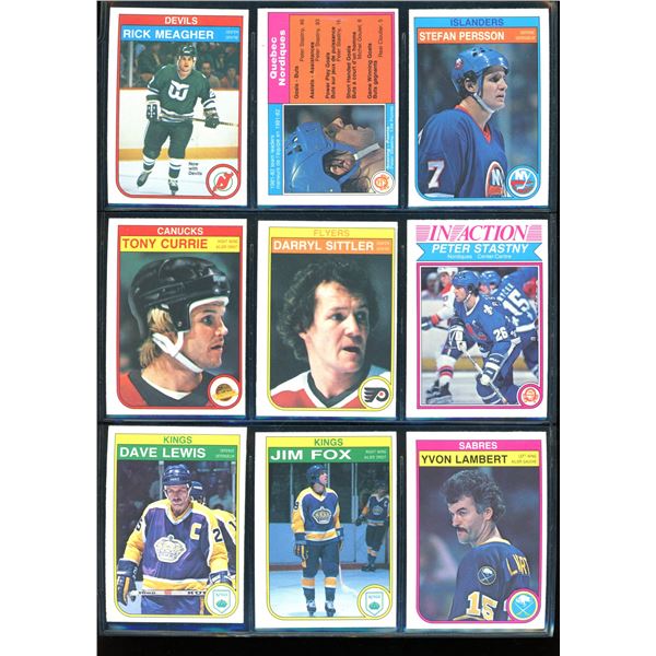 1982-83 OPC O-Pee-Chee Lot Of 9 Vintage Cards Various Teams & Players