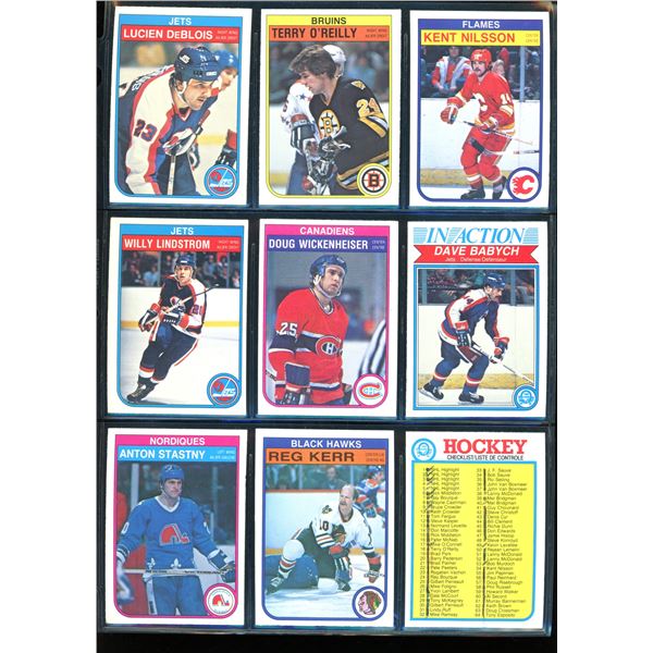1982-83 OPC O-Pee-Chee Lot Of 9 Vintage Cards Various Teams & Players