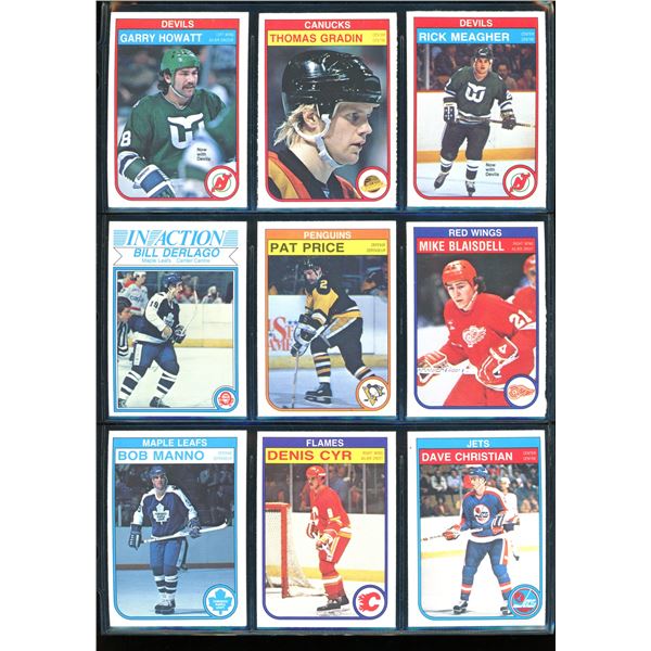 1982-83 OPC O-Pee-Chee Lot Of 9 Vintage Cards Various Teams & Players
