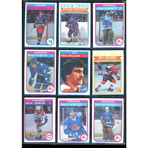 1982-83 OPC O-Pee-Chee Lot Of 9 Vintage Cards Various Teams & Players
