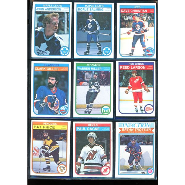 1982-83 OPC O-Pee-Chee Lot Of 9 Vintage Cards Various Teams & Players