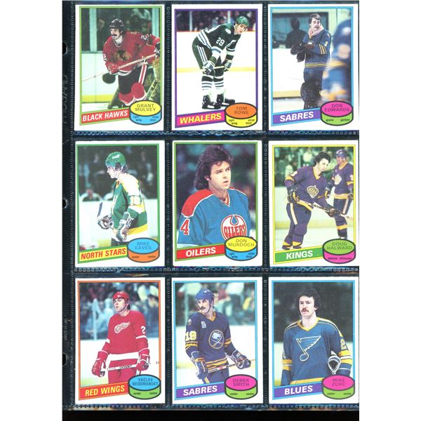 1980-81 OPC O-Pee-Chee Lot Of 9 Vintage Cards Various Teams & Players