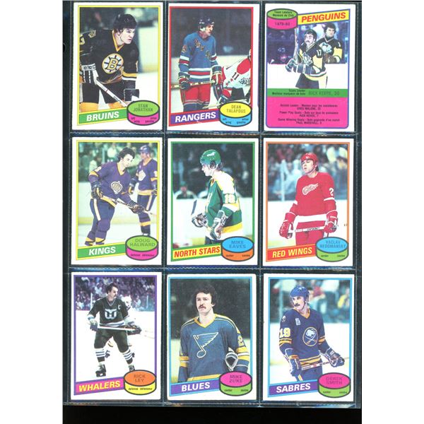 1980-81 OPC O-Pee-Chee Lot Of 9 Vintage Cards Various Teams & Players