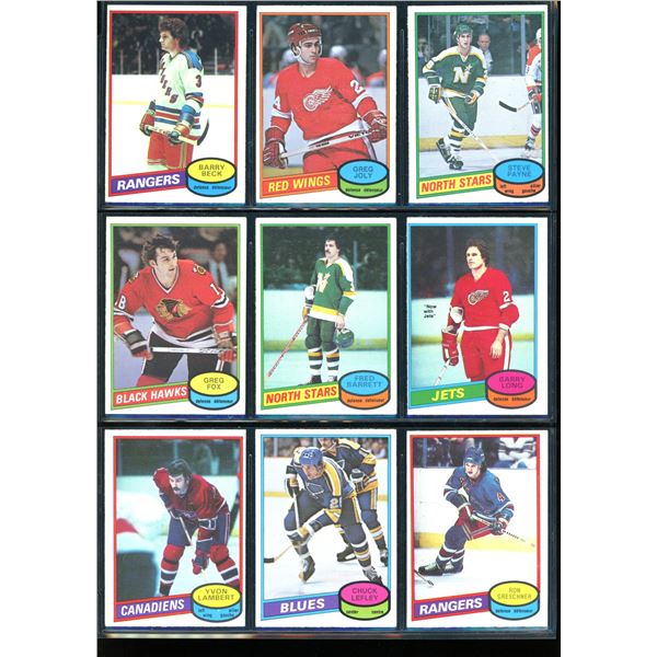 1980-81 OPC O-Pee-Chee Lot Of 9 Vintage Cards Various Teams & Players