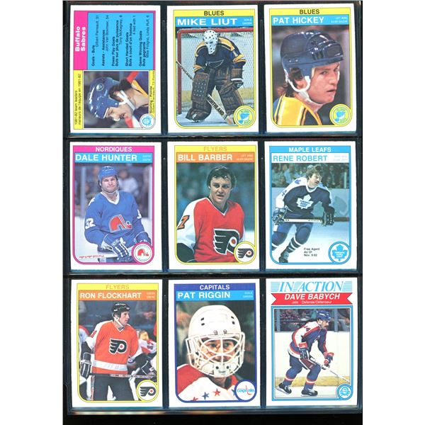 1982-83 OPC O-Pee-Chee Lot Of 9 Vintage Cards Various Teams & Players