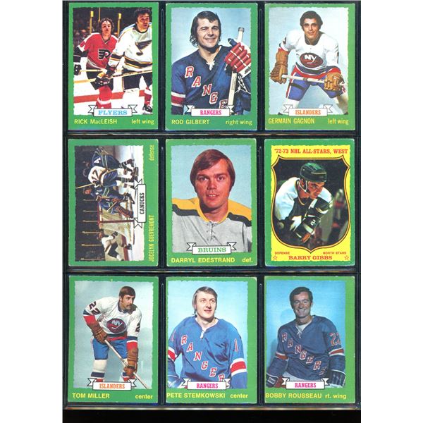 1973-74 OPC O-Pee-Chee Lot Of 9 Vintage Cards Various Teams & Players
