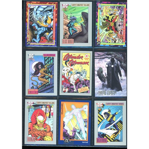 Lot Of 9 Various DC Collector Cards
