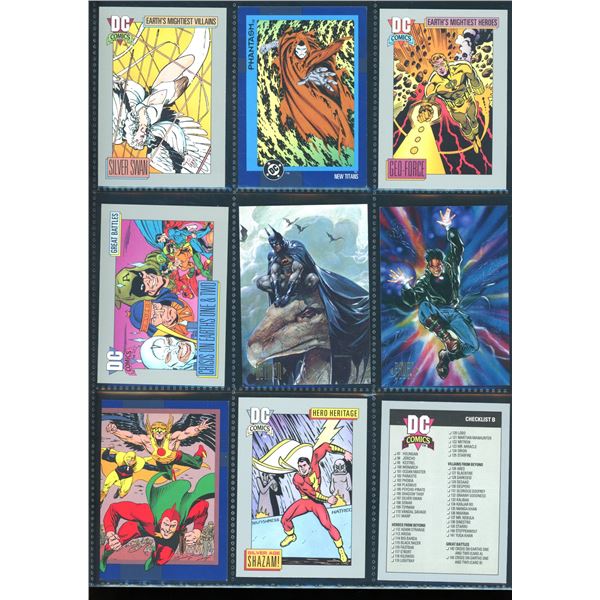 Lot Of 9 Various DC Collector Cards
