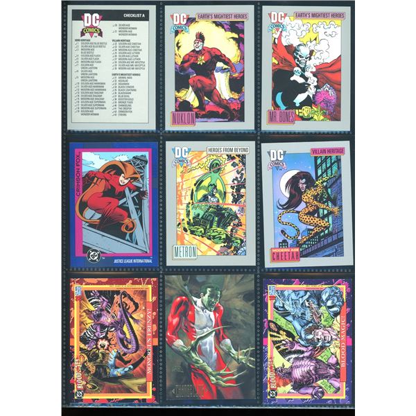 Lot Of 9 Various DC Collector Cards