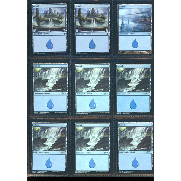 Lot Of 9 Magic The Gathering FOIL Islands