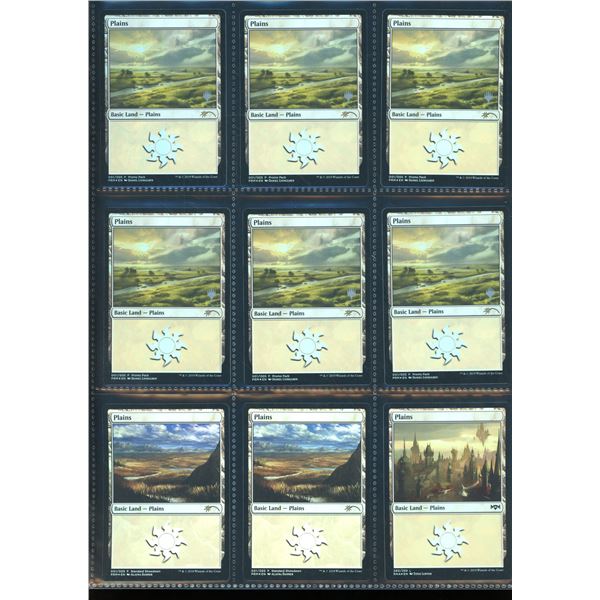 Lot Of 9 Magic The Gathering FOIL Plains