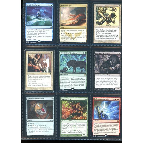 Lot Of 9 Various Magic The Gathering Cards Various Sets & Colors