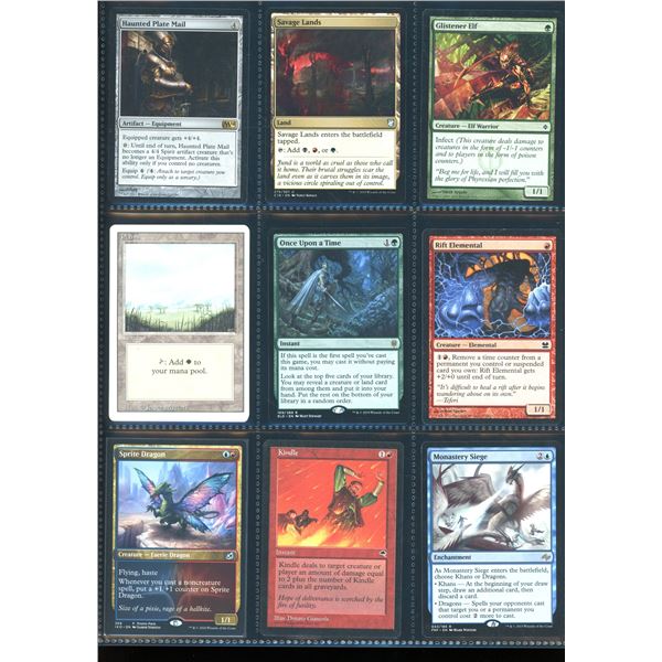 Lot Of 9 Various Magic The Gathering Cards Various Sets & Colors