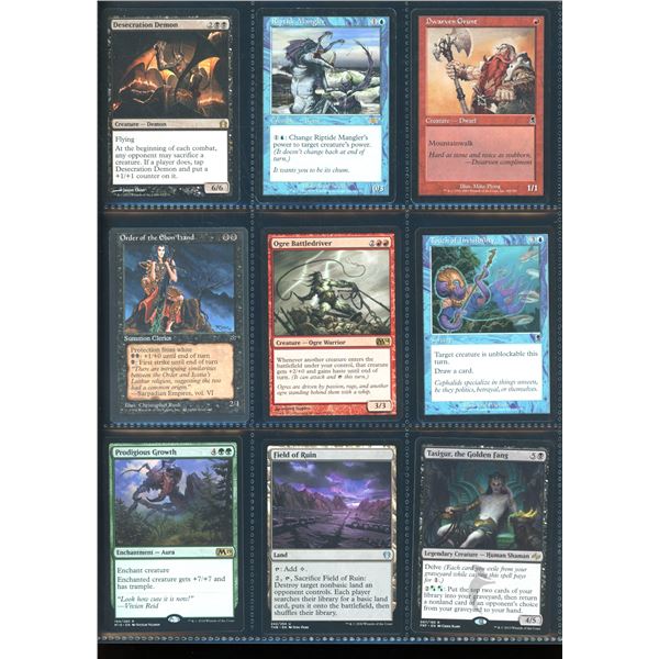 Lot Of 9 Various Magic The Gathering Cards Various Sets & Colors