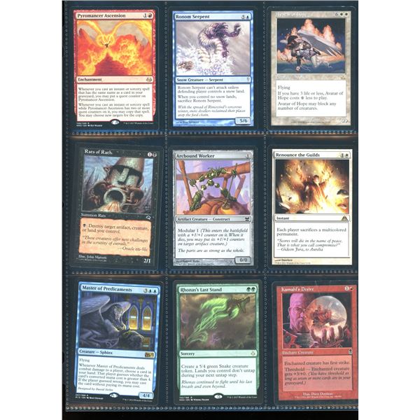Lot Of 9 Various Magic The Gathering Cards Various Sets & Colors