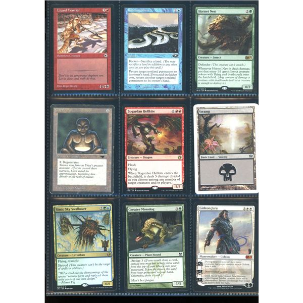 Lot Of 9 Various Magic The Gathering Cards Various Sets & Colors