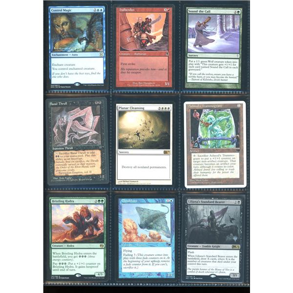 Lot Of 9 Various Magic The Gathering Cards Various Sets & Colors