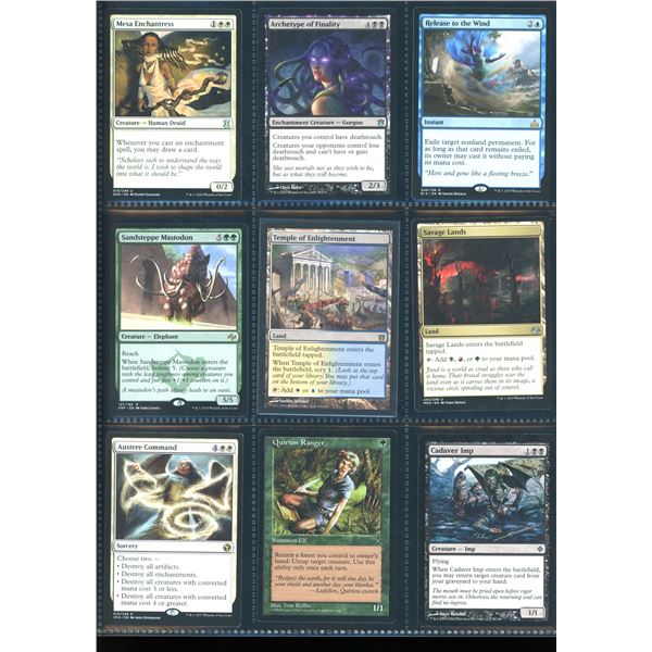 Lot Of 9 Various Magic The Gathering Cards Various Sets & Colors