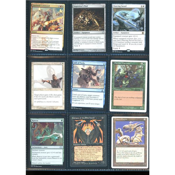 Lot Of 9 Various Magic The Gathering Cards Various Sets & Colors